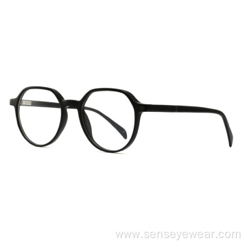 Round Fashion ECO Acetate Optical Designer Glass Frame